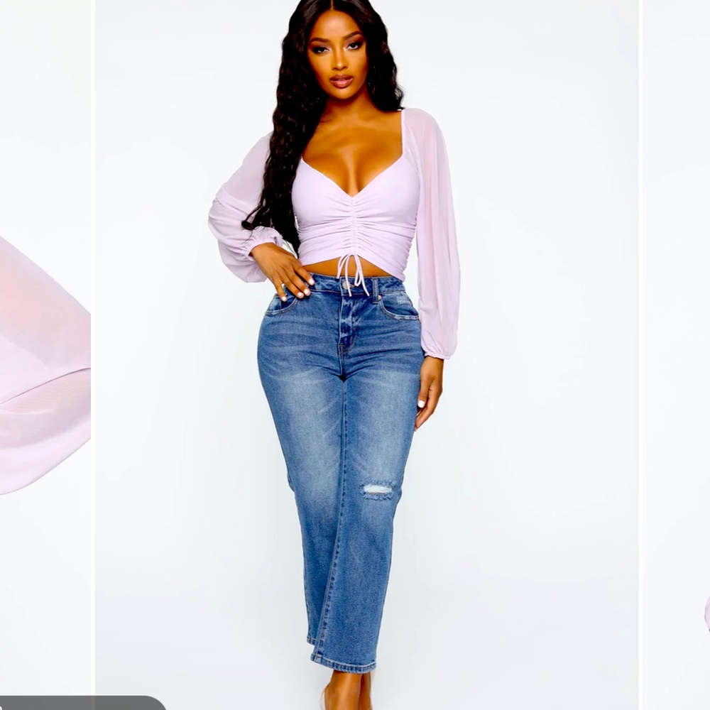 Fashion nova. Lavender crop top